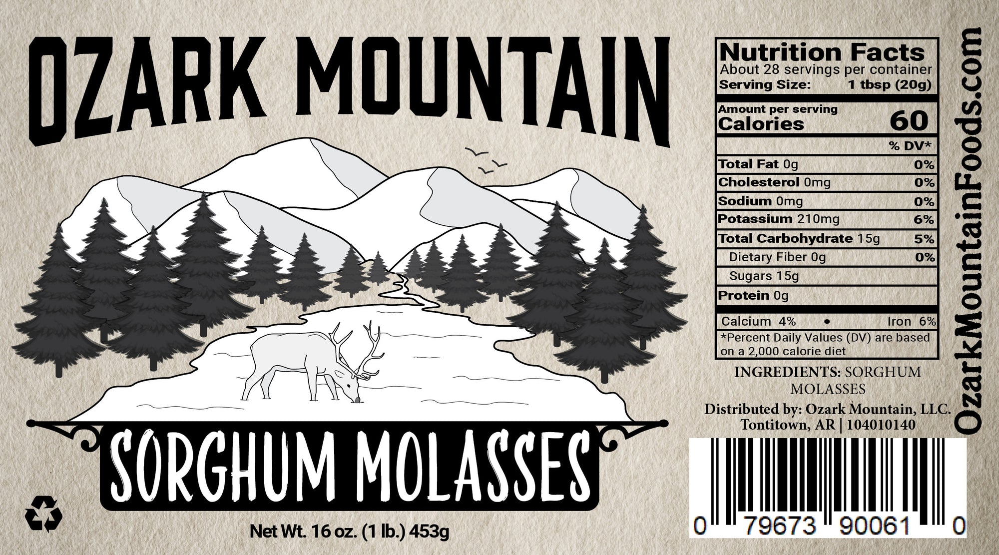 Sorghum Molasses Ozark Mountain Foods